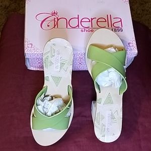 Lime green platforms.  Used one time.